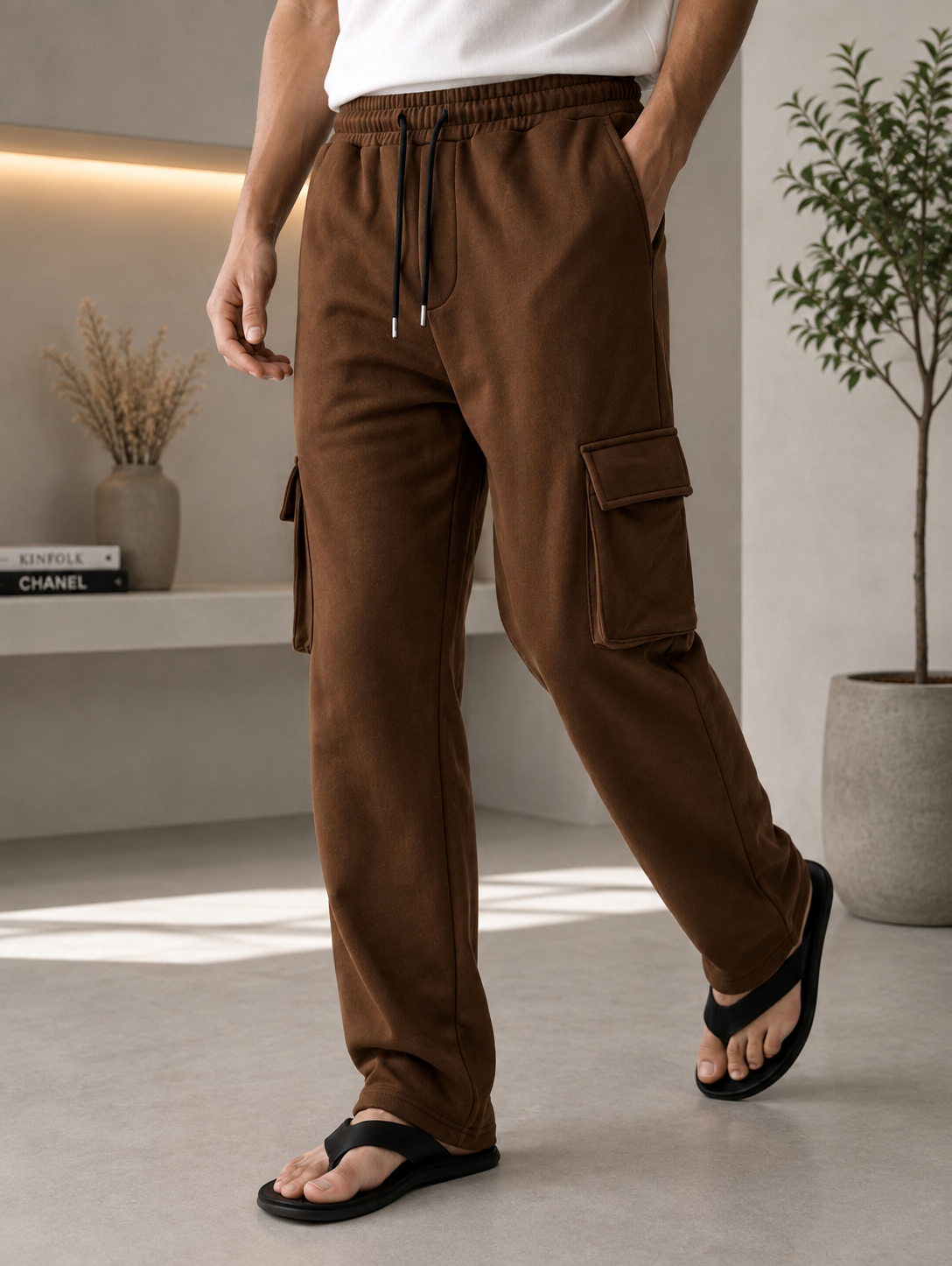 Cargo Pocket  Straight Trouser